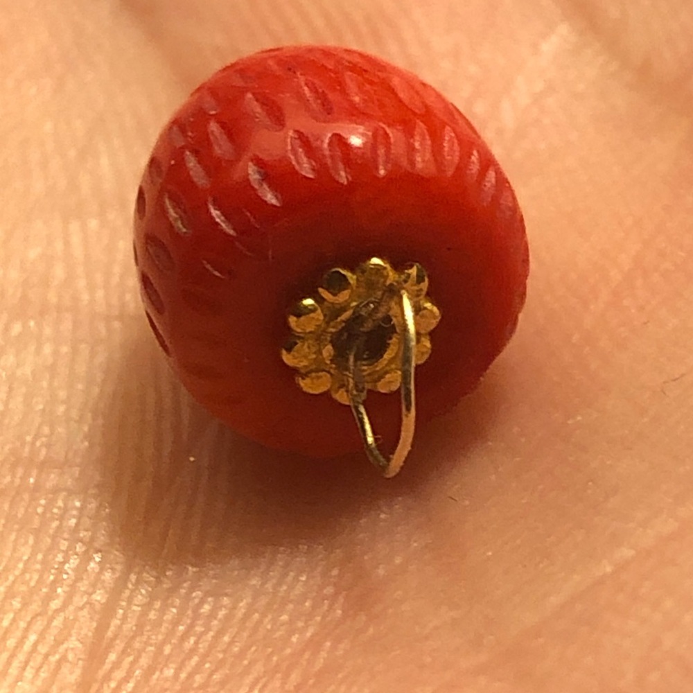 Antique coral wild strawberry for lisa - Picture 2 of 2